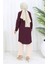 Rahat Kesim Cotton Sade Tunik 8757-02 Mürdüm 5