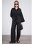 Çetinkaya Fithit 1489 Kadın Gömlek Pantolon Ikili Takım Siyah 2