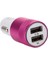 Çakmaklık Soketi Çift Usb'li Pembe Renk Çakmak Soketi 1
