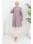 Rahat Kesim Cotton Sade Tunik 8757-05 Açık Mürdüm 1