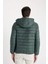 Su İtici Hafif Şişme Mont Slim Fit Dar Kesim Kapüşonlu Fermuarlı Cepli Mevsimlik N4661AZ24AU 10
