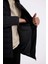 Slim Fit Dar Kesim Dik Yaka Fermuarlı Cepli Suni Deri Ceket Mont X4014AZ24WN 6