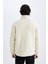 Slim Fit Dar Kesim Dik Yaka Fermuarlı Pelüş Mont A3255AX24WN 10