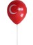 Lateks Ay Yıldız Baskılı Balon Türk Bayrağı Kırmızı Beyaz Balon 10 Adet 3