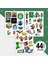 Minecraft Sticker Seti, Gamer Sticker Seti, 44 Adet Minecraft Etiket 1