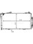 Mahle CR231000S Knecht Su Radyatörü 615×422×42 Otomatik)(Manuel W202 S202 C 200 Cdı C 220 8MK376710364 1