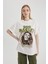 Unisex Bob Marley One Love Oversize Geniş Kalıp Bisiklet Yaka Kısa Kollu Tişört C5039AX24SM 9
