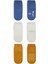 Basic Kaymaz Penye Soket Çorap 3'lü BS10107 Indigo Ekru Hardal 2
