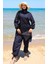 Garnili Fermuarlı Tesettür Mayo 6565-02 Lacivert 1