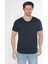 Erkek Geniş Yaka %100 Pamuk Salaş T-Shirt 1