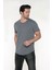 Erkek Geniş Yaka %100 Pamuk Salaş T-Shirt 2