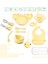 Yengeç Figürlü Vakumlu Silikon Beslenme Seti ; Mama Tabağı, Kase, Önlük, Çatal-Kaşık, Pipetli Bardak ve Çerez Kapağı, Pipet, Emzik Kılıfı, Paslanmaz Çelik Çatal-Kaşık ve Taşıma Kutusu 1