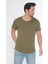 Erkek Geniş Yaka %100 Pamuk Salaş T-Shirt 2