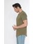 Erkek Geniş Yaka %100 Pamuk Salaş T-Shirt 3