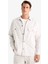 Oversize Geniş Kalıp Polo Yaka Twill Uzun Kollu Gömlek Ceket C2896AX24SP 8