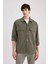 Oversize Geniş Kalıp Polo Yaka Twill Uzun Kollu Gömlek Ceket C2896AX24SP 8