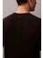 Erkek Kısa Kollu Supima Pamuklu T-Shirt - Siyah 4