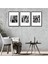Tabloshop Siyah Beyaz Çerçeveli Set 55 x 75CM (3 Adet) 1