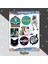Nasa Sticker Seti, Nasa Temalı Astronot Sticker Seti, 17 Adet Nasa ve Uzay Etiket 2