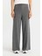 Relax Fit Triko Pantolon Basic Düz Beli Lastikli Geniş Paça V0088AZ24AU 7