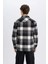 Relax Fit Waffle Kareli Oduncu Flanel Pamuklu Uzun Kollu Gömlek Z0639AZ24AU 6