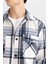 Lacivert Relax Fit Polo Yaka Kareli Oduncu Flanel Pamuklu Uzun Kollu Gömlek Z0639AZ24AU 9