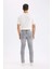 Carlo Skinny Fit Ekstra Dar Kalıp Normal Bel Ekstra Dar Paça Jean Pantolon C5745AX24AU 7