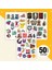 Karışık Figürler Sticker Seti, Karma Sticker Seti, 50 Adet Figür Etiket 1