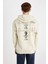 Boxy Fit Kapüşonlu Sırt Baskılı Sweatshirt C6148AX24AU 7