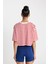 Fit Crop Bisiklet Yaka Çizgili Sporcu Kısa Kollu Tişört C5823AX24SM 10