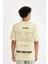 %100 Pamuk Comfort Regular Fit Rahat Kesim Bisiklet Yaka Sırt Baskılı Kısa Kollu Tişört C6142AX24AU 6