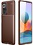 Xiaomi Redmi Note 10 Pro Kılıf Auto Focus Karbon Kapak - Kahverengi - CPT101568-8262 1