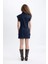 Kısa Kollu Mini Jean Elbise C5643AX24SP 6
