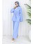 Kimono Pantolon Ikili Takım 11322-04 Mavi 2