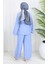 Kimono Pantolon Ikili Takım 11322-04 Mavi 5