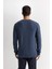 Standart Fit Normal Kesim Bisiklet Yaka Dokulu Basic Düz Triko Kazak R1175AZ24WN 7