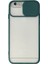 iPhone 6 Plus Kılıf Palm Buzlu Kamera Sürgülü Silikon - Yeşil - CPT107564-4028 1