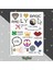 Piksel Figürler Sticker Seti, Piksel Temalı Sticker Seti, 29 Adet Piksel Temalı Etiket 3
