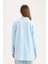Relax Fit Keten Uzun Kollu Tesettür Gömlek Tunik C3122AX24SM 10