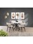 Beyaz Highgloss Ahtapot Metal Ayak Istanbul Sandalye Soft-03 100*100 Pota Sabit Masa Takımı 1