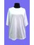 Beyaz Unisex Oversize Bisiklet Yaka Baskılı No3 Basic Tişört 2