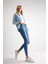 Skinny Fit Yüksek Bel Bilek Boy Jean Pantolon C7611AX24WN 9