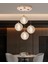 Edward 4'lü 42 Watt Yuvarlak Gold Ledli Modern Salon Avize 1