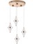 Edward 4'lü 42 Watt Yuvarlak Gold Ledli Modern Salon Avize 3