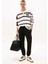 Erkek Slim Fit Yanı Grafik Baskılı Eşofman Altı - Siyah 2