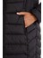 Fit Su İtici Slim Fit Dar Kesim Kapüşonlu Kapitoneli Fermuarlı Cepli Uzun Şişme Mont Parka A1556AX24WN 7
