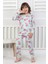 Cute Flamingo Desenli Kız Çocuk Pijama Takımı 5