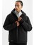 Fit Termometreli Mont Parka Su İtici Rüzgar Geçirmez Slim Fit Dar Kesim Kapüşonlu Fermuarlı C6056AX24WN 1