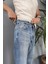 Taşlanmış Kot Pantolon Regular Kalıp 5