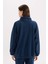 Oversize Geniş Kalıp Fermuarlı Dik Yaka Nakışlı Polar Sweatshirt Y2649AZ24WN 6